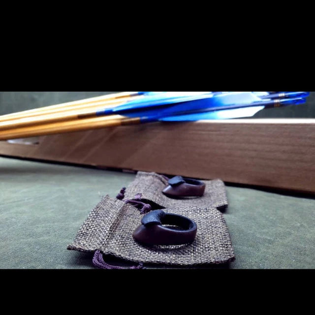 Daumenring aus Leder - Asianbows