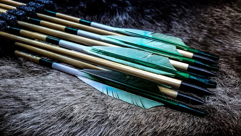 Holzpfeile Grün - Asianbows