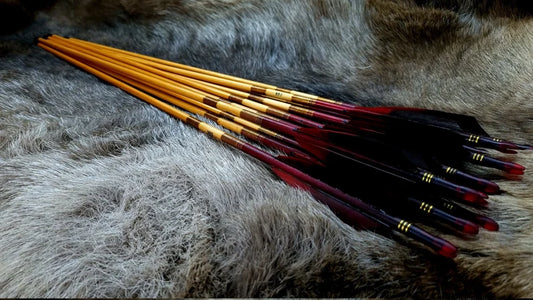 Holzpfeile Rot-Schwarz - Asianbows