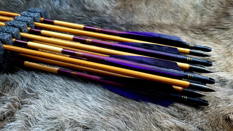 Holzpfeile Violett - Asianbows