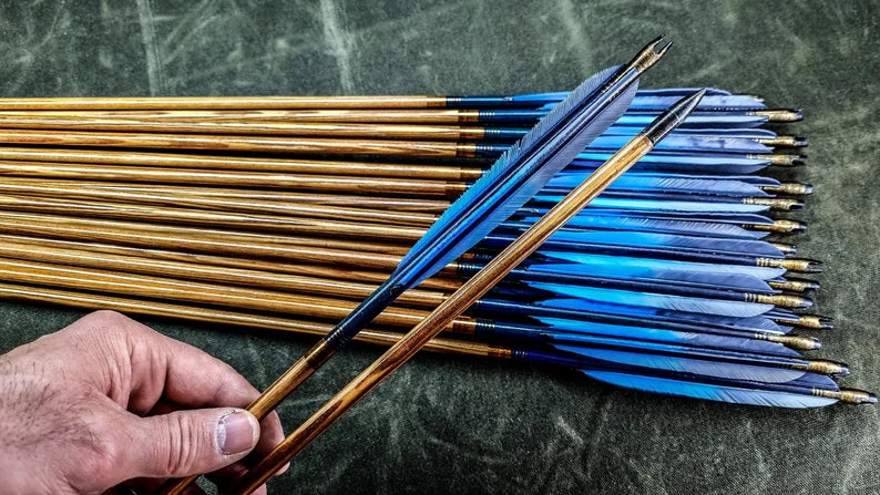 Holzpfeile Blau-Violet - Asianbows