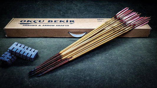 Holzpfeile Rot - Weiss - Asianbows