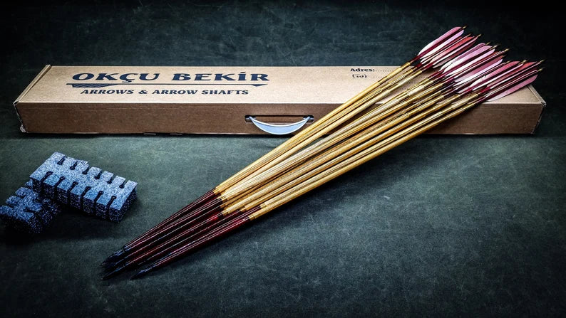 Holzpfeile nach historisch osmanischer Bauart - Rot - Asianbows