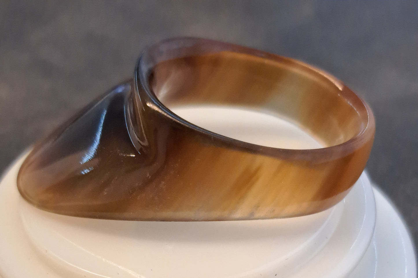 Daumenring aus Büffelhorn