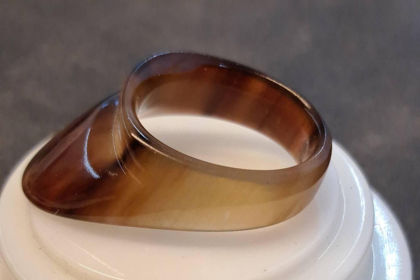 Daumenring aus Büffelhorn