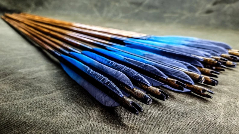 Holzpfeile Blau-Violet - Asianbows