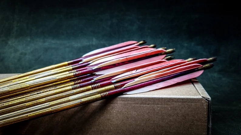 Holzpfeile Rot - Weiss - Asianbows